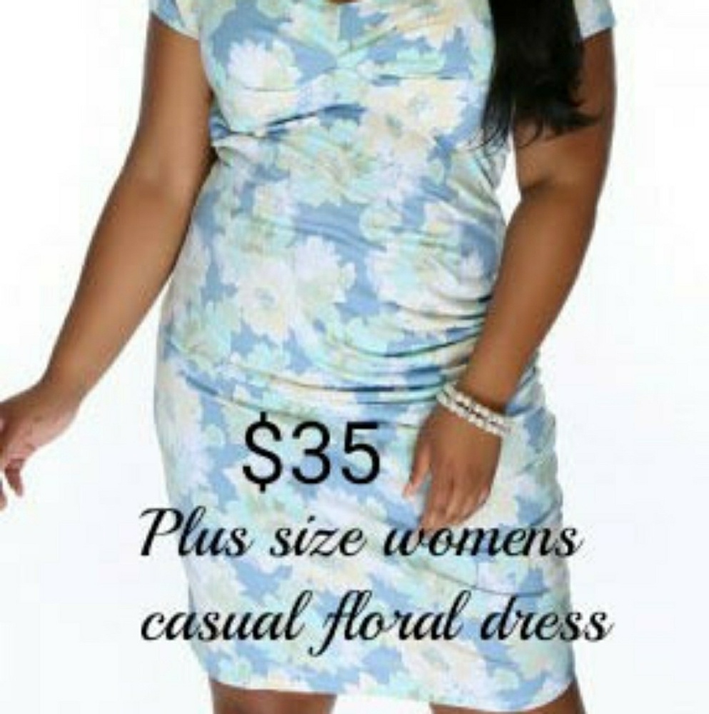 Xl Plus Size Floral Dress